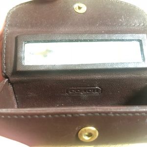 Coach Lipstick Case with Mirror in Mahogany
